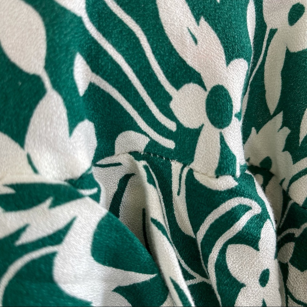 Free People Green Floral Dress Size L - Picture 10 of 10
